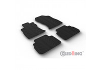 Rubber mats suitable for Subaru Forester (SK) 2018- (T profile 4-piece + mounting clips)