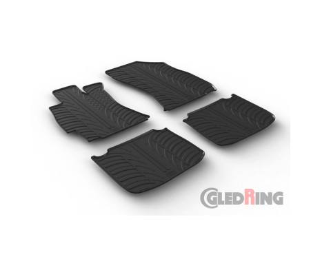 Rubber mats suitable for Subaru Outback 11/2014- (T-Design 4-piece), Image 2