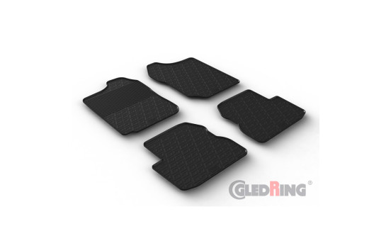 Rubber mats suitable for Suzuki Jimny (FJ) 1998-2018 (T profile 4-piece)