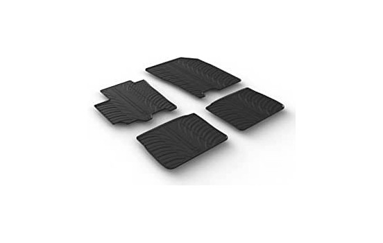 Rubber mats suitable for Suzuki Swift V 5-door 2017- (T-Design 4-piece + mounting clips)