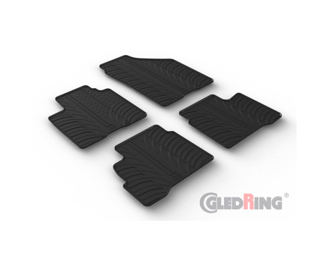 Rubber mats suitable for Suzuki Swift VI 5-door 2024- (T profile 4-piece)
