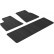 Rubber mats suitable for Tesla Model S 2014- (T-Design 5-piece)