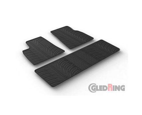 Rubber mats suitable for Tesla Model S 2014- (T-Design 5-piece), Image 2