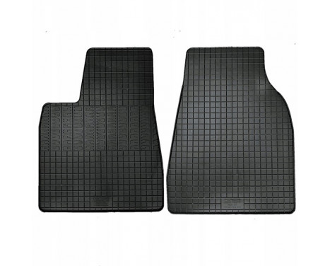Rubber mats suitable for Tesla Model X 2016- (2-piece + mounting system)