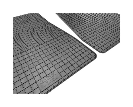 Rubber mats suitable for Tesla Model X 2016- (2-piece + mounting system), Image 3