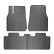 Rubber mats suitable for Tesla Model Y 2020- (3-piece with mounting points)