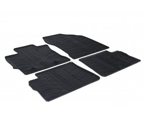 Rubber mats suitable for Toyota Auris HB/Touring Sport/Hybrid 4-piece