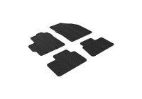 Rubber mats suitable for Toyota Aygo X 2022- (T-Design 4-piece + mounting clips)