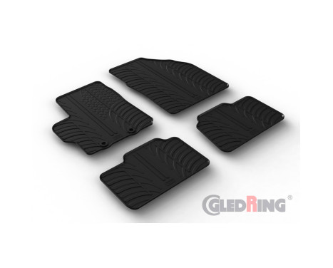 Rubber mats suitable for Toyota Aygo, Image 2