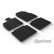 Rubber mats suitable for Toyota bZ4X & Subaru Solterra 2021- (T profile 4-piece + mounting clips), Thumbnail 2