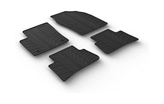 Rubber mats suitable for Toyota C-HR 2016- (T-Design 4-piece)