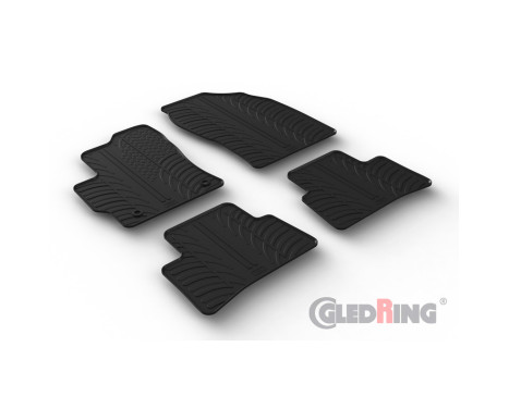 Rubber mats suitable for Toyota Corolla Cross Hybrid 2022- (T profile 4-piece)