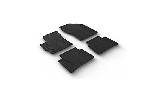 Rubber mats suitable for Toyota Corolla Sedan Hybrid 12/2018 (4-piece)