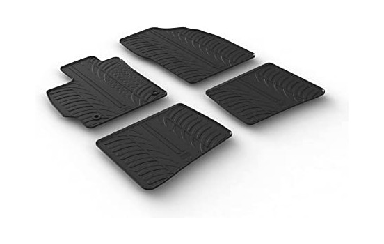Rubber mats suitable for Toyota Prius III 2012-2016 (T profi
