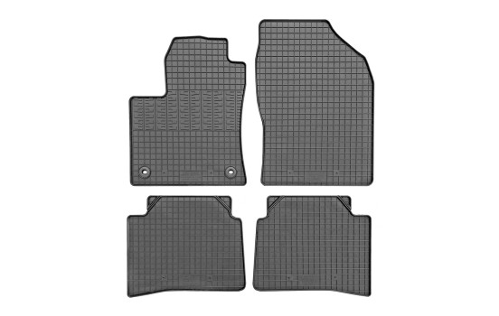 Rubber mats suitable for Toyota Prius IV 2016- (4-piece with mounting points)