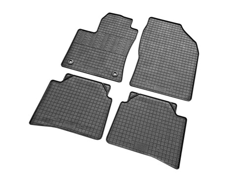 Rubber mats suitable for Toyota Prius IV 2016- (4-piece with mounting points), Image 2