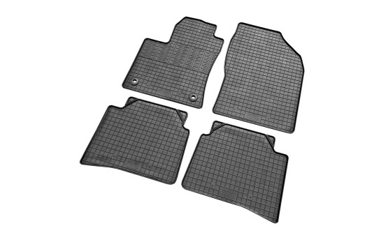 Rubber mats suitable for Toyota Prius IV 2016- (4-piece with mounting points), Image 2