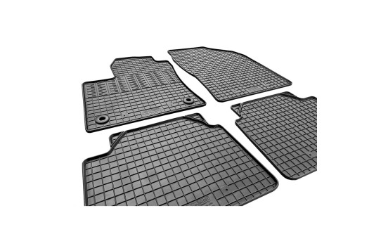 Rubber mats suitable for Toyota Prius IV 2016- (4-piece with mounting points), Image 3