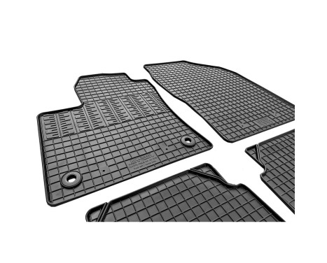 Rubber mats suitable for Toyota Prius IV 2016- (4-piece with mounting points), Image 4