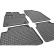 Rubber mats suitable for Toyota Prius V 2023- (4-piece with mounting points), Thumbnail 3