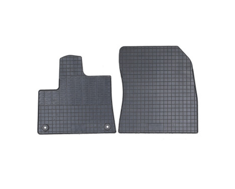 Rubber mats suitable for Toyota Proace City 2019- (2-piece with mounting points)