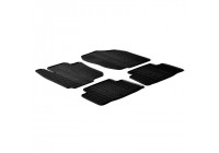 Rubber mats suitable for Toyota Rav4 (T-Design 4-piece + mounting clips)