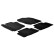 Rubber mats suitable for Toyota Rav4 (T-Design 4-piece + mounting clips)
