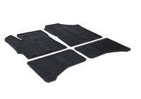Rubber mats suitable for Toyota Yaris Hybrid 5 door 2012- (4-piece + mounting clips)