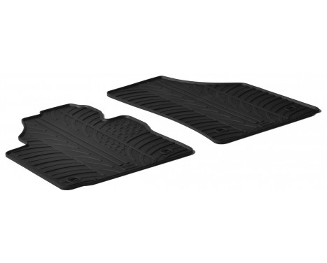 Rubber mats suitable for Volkswagen Caddy 2004-