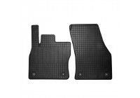 Rubber mats suitable for Volkswagen Caddy V Box 2020- (2-piece with mounting points)