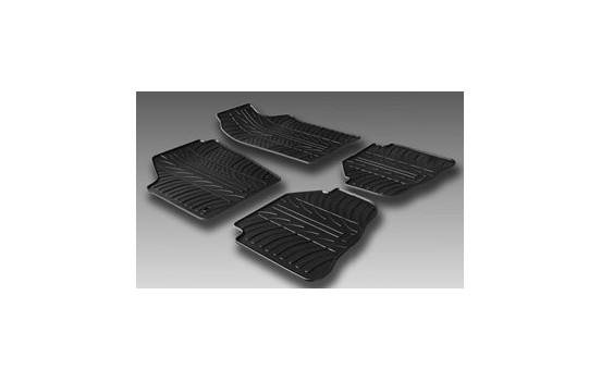 Rubber mats suitable for Volkswagen Fox from 2005 (T-Design 4-piece), Image 2