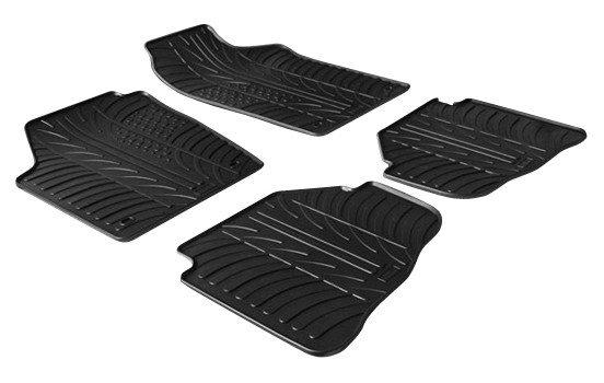 Rubber mats suitable for Volkswagen Fox from 2005 (T-Design 4-piece)