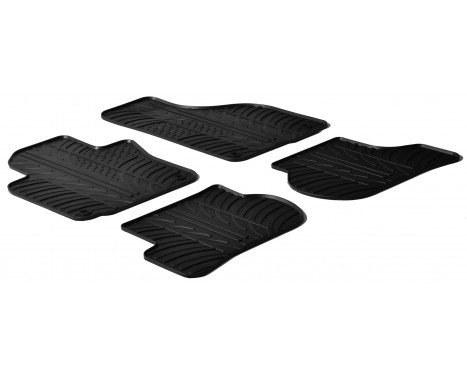 Rubber mats suitable for Volkswagen Golf V 2003-2008 / Jetta 4-piece