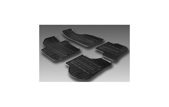 Rubber mats suitable for Volkswagen Golf V,VI Plus 2009- (T-Design 4-piece + mounting clips), Image 2