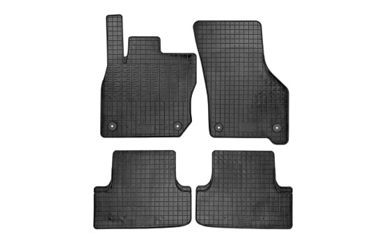 Rubber mats suitable for Volkswagen Golf VIII eTSI HB 5-door & Variant 2020- (4-piece + mounting system