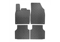 Rubber mats suitable for Volkswagen ID.4 2020- (4-piece with mounting points)