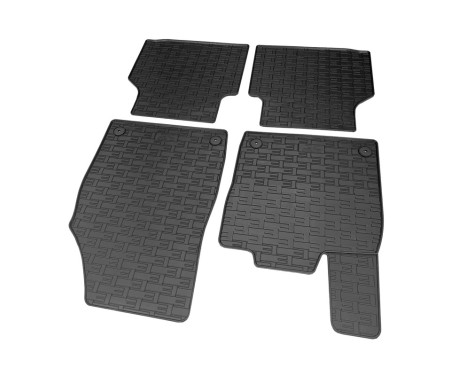 Rubber mats suitable for Volkswagen ID.4 2020- (4-piece with mounting points), Image 2