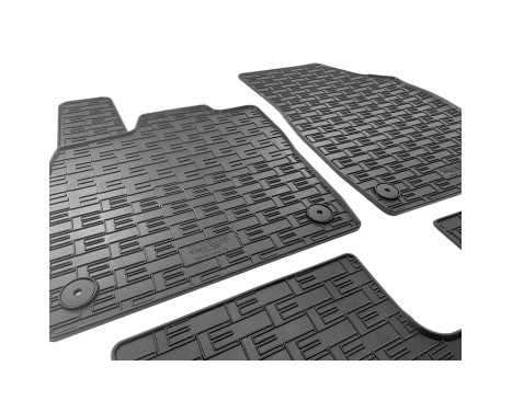 Rubber mats suitable for Volkswagen ID.4 2020- (4-piece with mounting points), Image 4