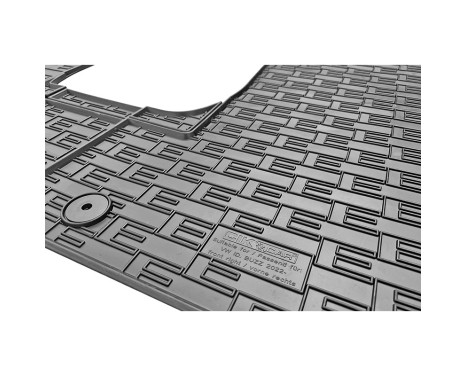 Rubber mats suitable for Volkswagen ID.Buzz Bus 2022- (2-part), Image 4