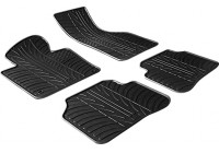 Rubber mats suitable for Volkswagen Passat 3C 2005-2011 (T-Design 4-piece + mounting clips)