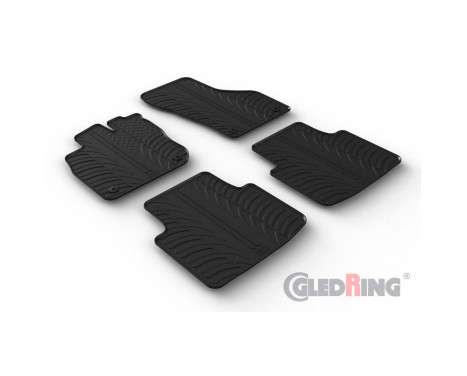 Rubber mats suitable for Volkswagen Passat (CJ5) Variant 2023- (T profile 4-piece + mounting clips), Image 2