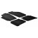 Rubber mats suitable for Volkswagen Polo 9N/9N2 2001-2009 (T-Design 4-piece)