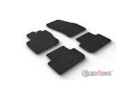 Rubber mats suitable for Volkswagen Tiguan III (CT1) 2024- (T profile 4-piece + mounting clips)