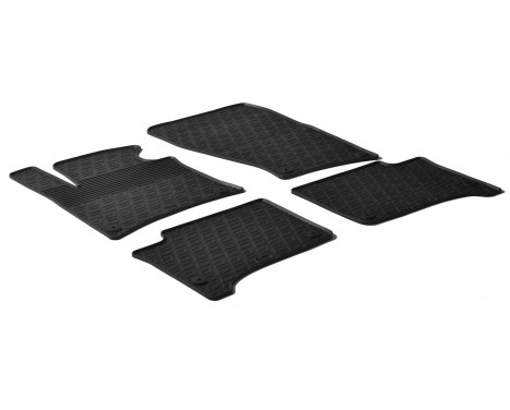 Rubber mats suitable for Volkswagen Touareg 2010- (G-Design 4 parts)