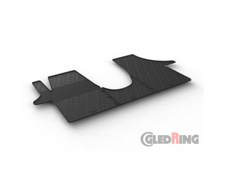 Rubber mats suitable for Volkswagen Transporter T5 2003-2015, Image 2