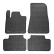 Rubber mats suitable for Volvo C40 Recharge 2021- (4-piece with mounting points)