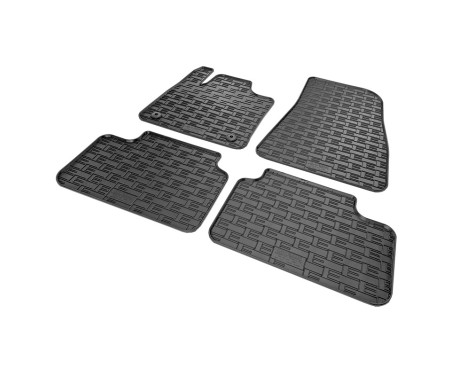 Rubber mats suitable for Volvo C40 Recharge 2021- (4-piece with mounting points), Image 2