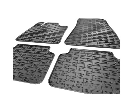 Rubber mats suitable for Volvo C40 Recharge 2021- (4-piece with mounting points), Image 5