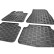 Rubber mats suitable for Volvo C40 Recharge 2021- (4-piece with mounting points), Thumbnail 5