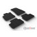 Rubber mats suitable for Volvo C40 Recharge 2021- (T-Design 4-piece + mounting clips)